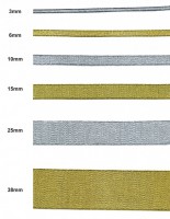 Κορδέλα Μεταλλική με Ούγια 3mm X 100 METRA